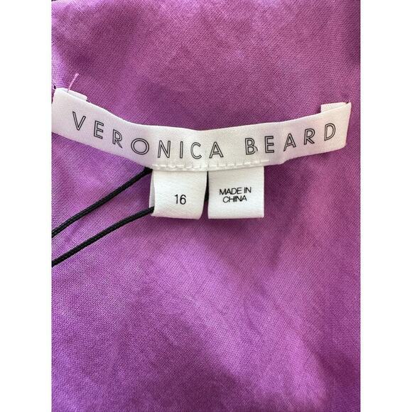 VERONICA BEARD Beilla One-Shoulder Midi Dress Size 16 NWT - Picture 4 of 14